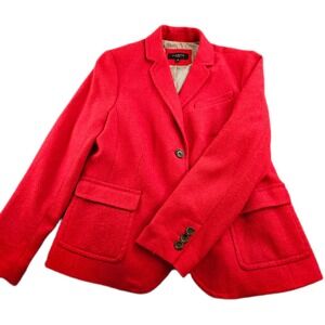 Talbots Blazer Jacket Women's 14P Wool blend Career Notch Lapel Single Breasted